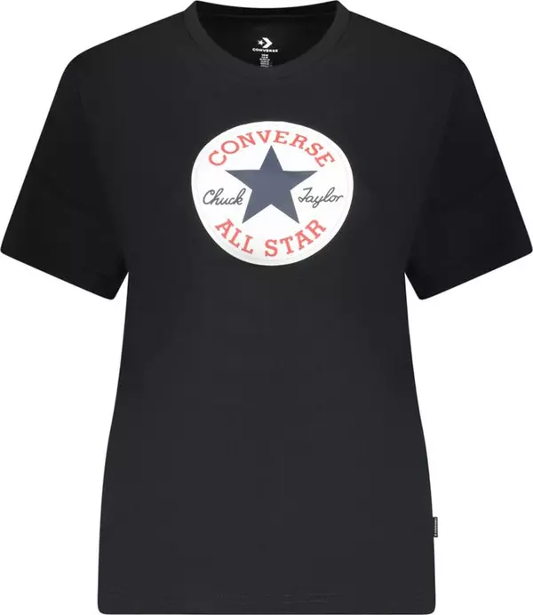 Black Cotton Women's T-Shirt