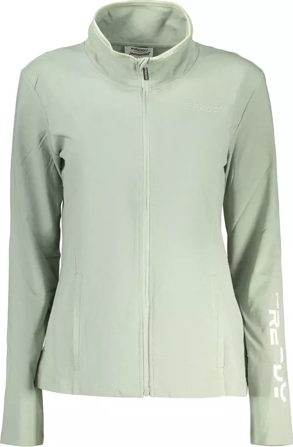 Green Cotton Womens Sweatshirt