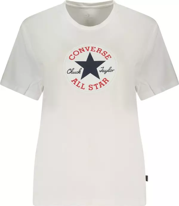 White Cotton Womens T-Shirt