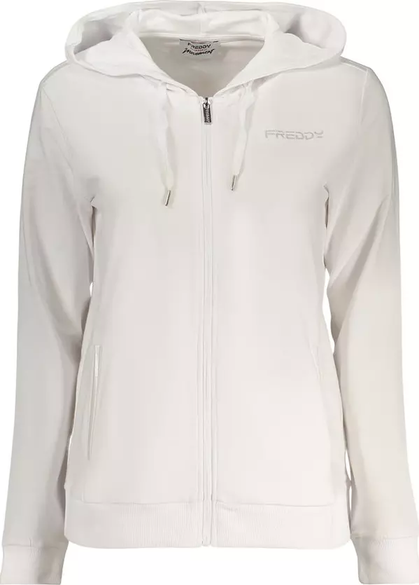White Cotton Women's Hoodie