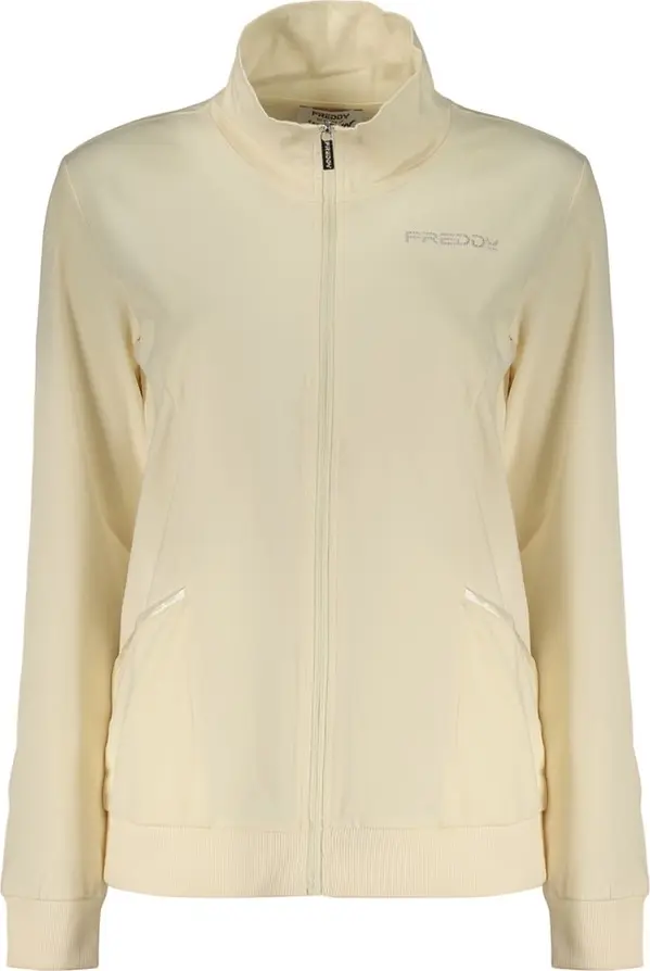 Beige Cotton Womens Sweatshirt