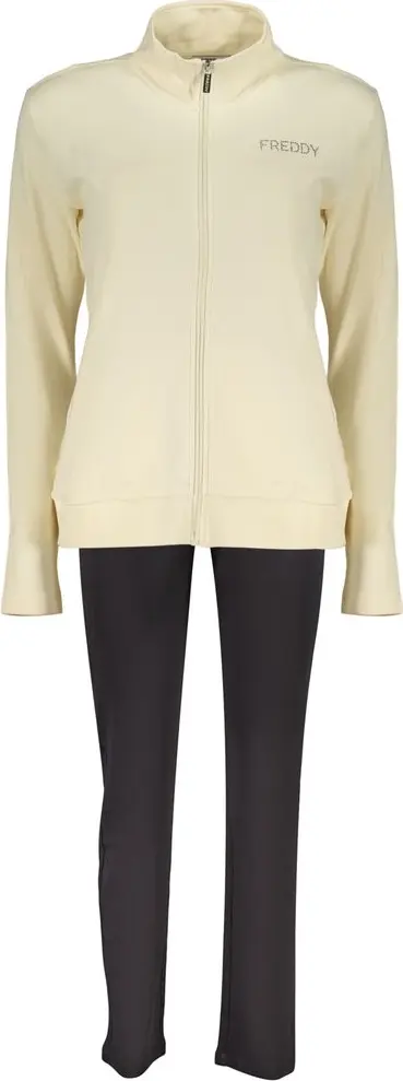 Beige Cotton Women Sweatshirt