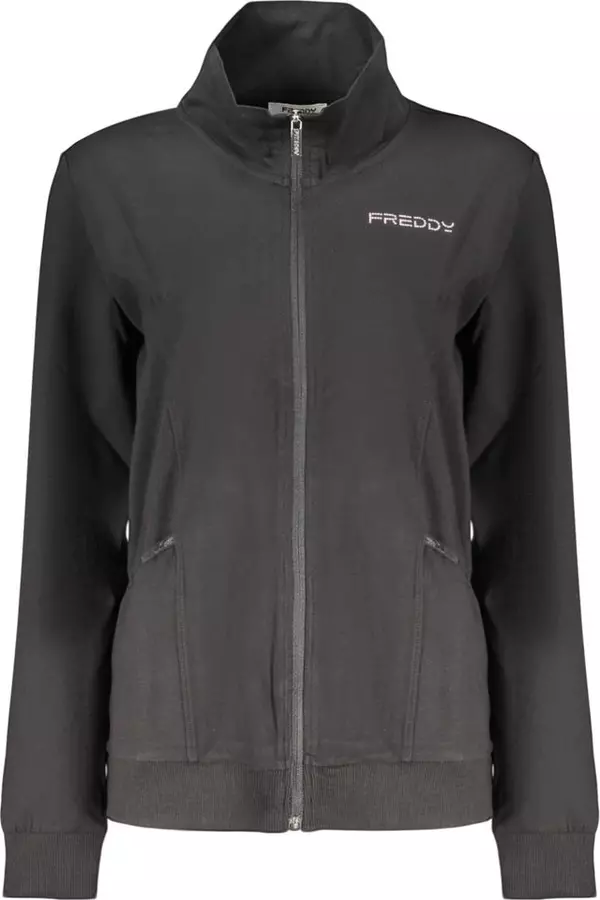 Black Cotton Women's Sweatshirt