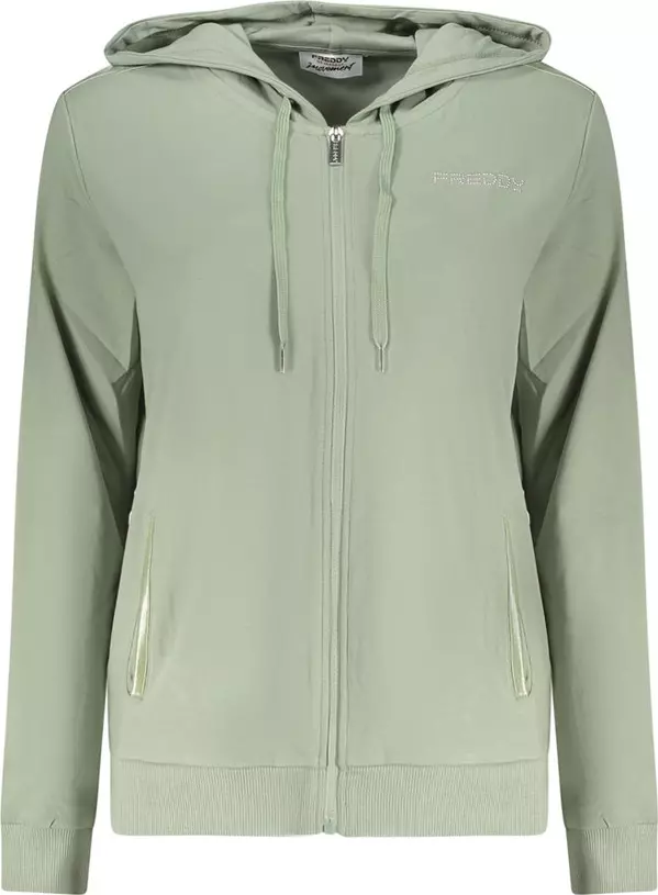 Green Cotton Women's Hoodie