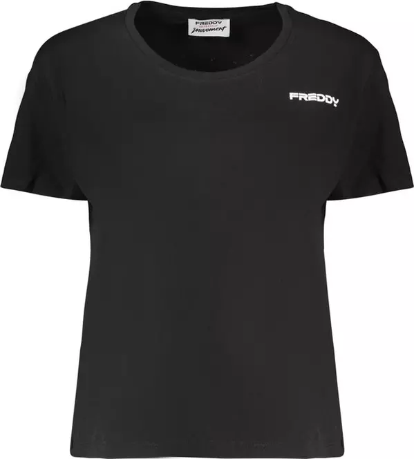 Black Cotton Women's T-Shirt