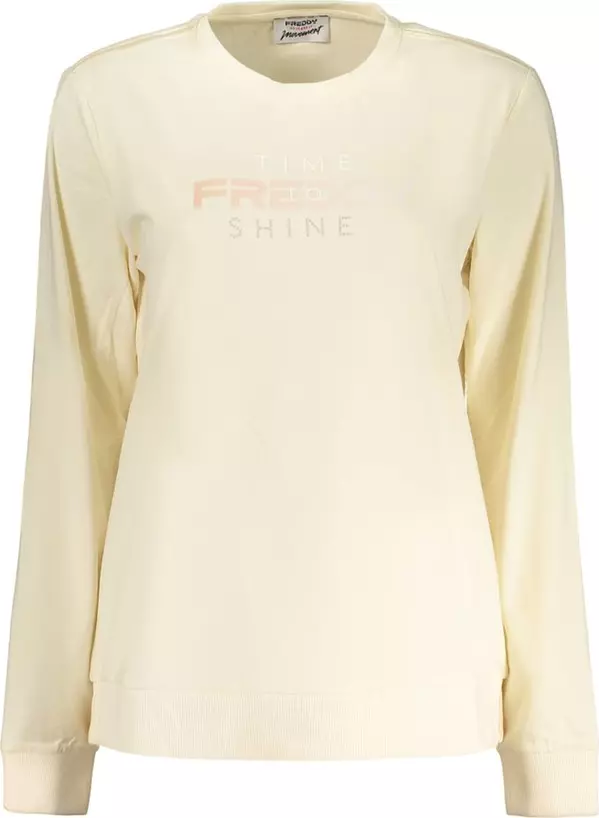 Beige Cotton Woman T-Shirt