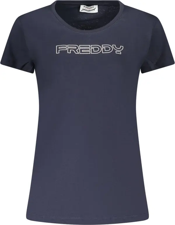 Blue Cotton Women's T-Shirt