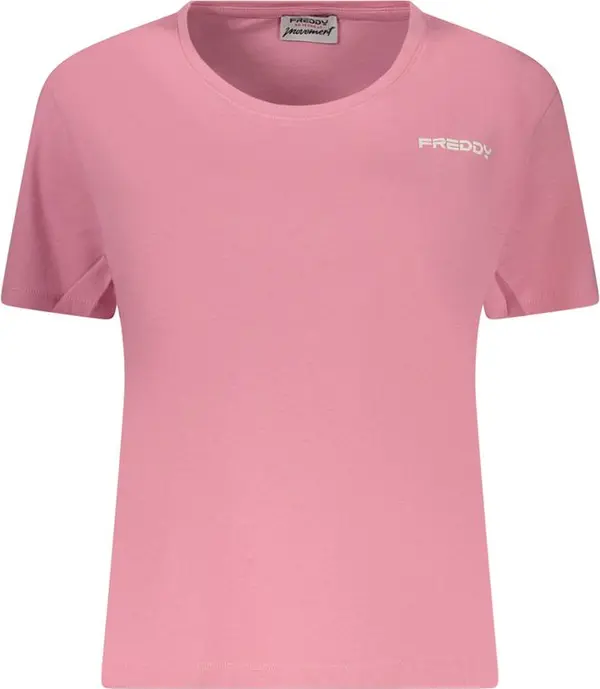 Pink Cotton Women's T-Shirt
