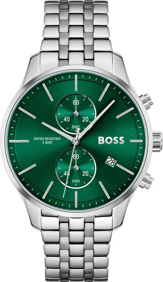 Gray Stainless Steel Dress Watch