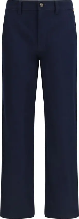 Blue Cotton Chino Pants