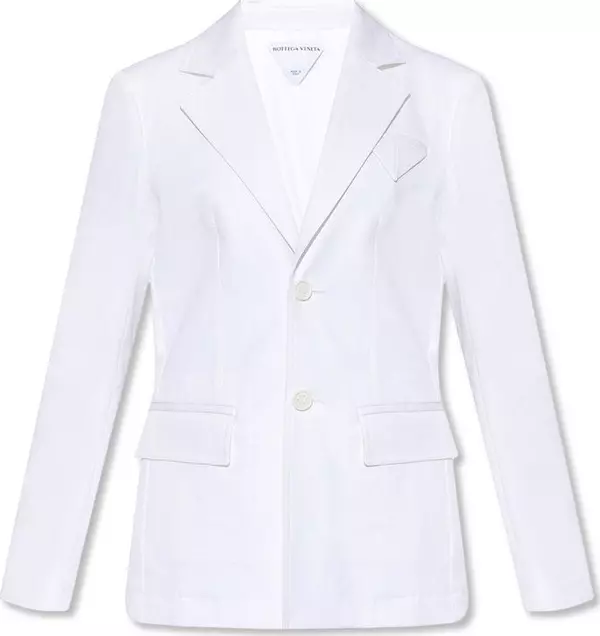 White Cotton Blazer