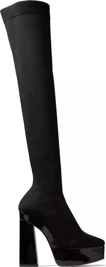 Black Fabric Over The Knee