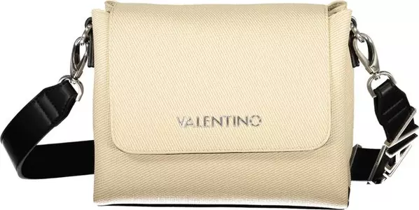 Beige Polyurethane Womens Bag