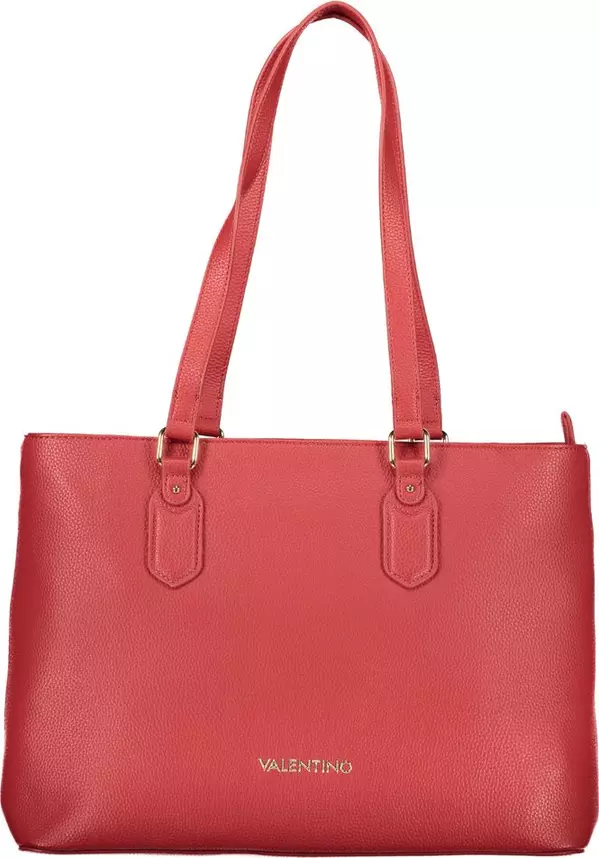 Rosso Polyurethane Women's Bag With Zip Closure And Compartments