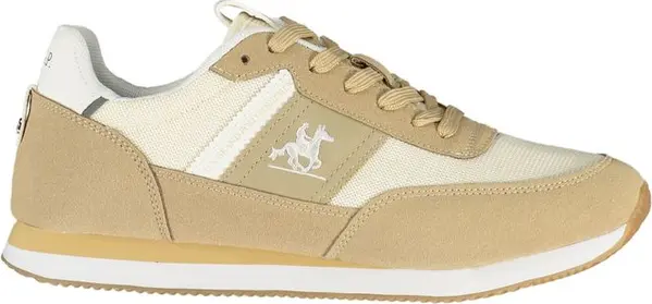 Beige Polyurethane Men's Sneaker
