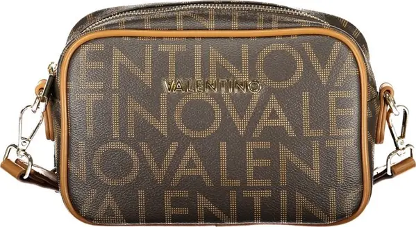 Brown Polyurethane Women Bag