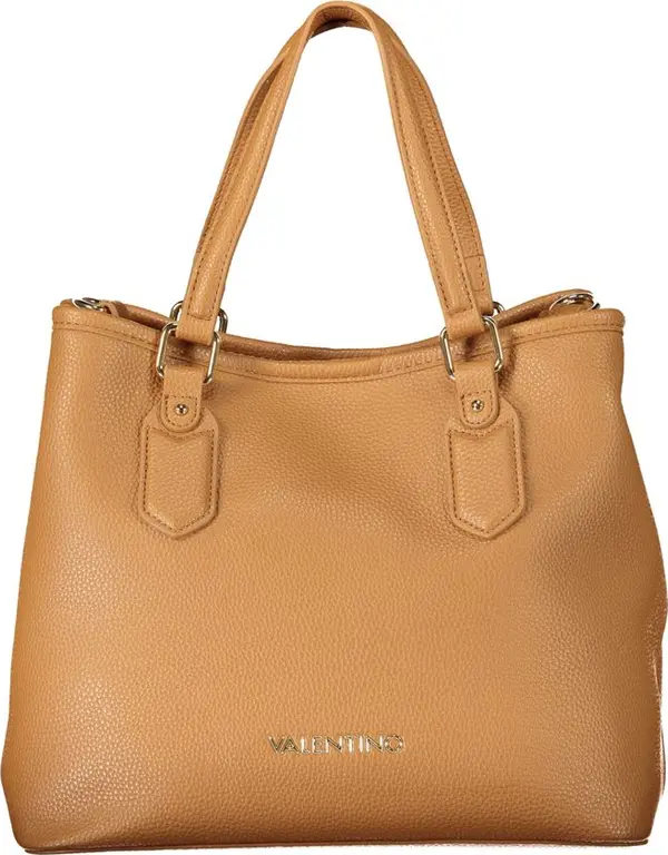 Brown Polyurethane Women's Bag