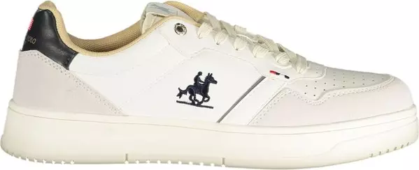 Bianco Polyester Uomo Sneakers