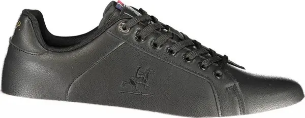 Black Polyurethane Men's Sneaker