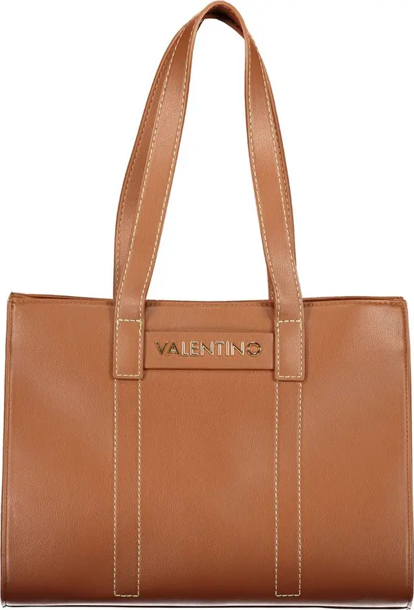 Brown Polyurethane Women's Bag