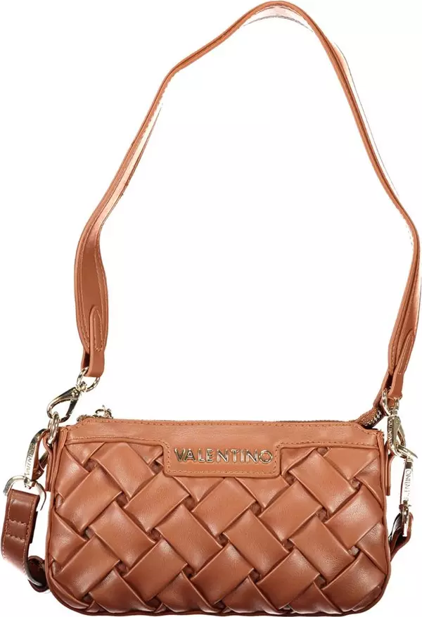 Brown Polyurethane Women's Bag