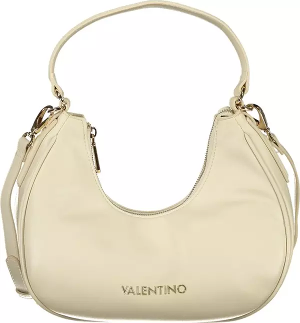 Beige Polyurethane Women's Bag