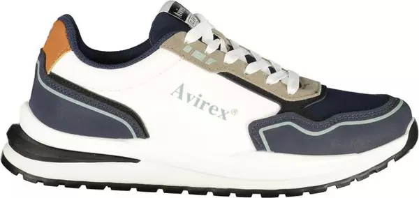 White Polyester Men's Sneaker