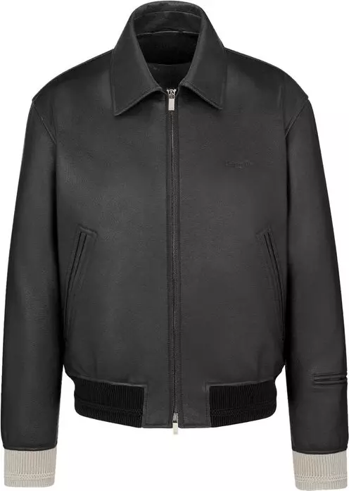 Black Calfskin Leather Jacket