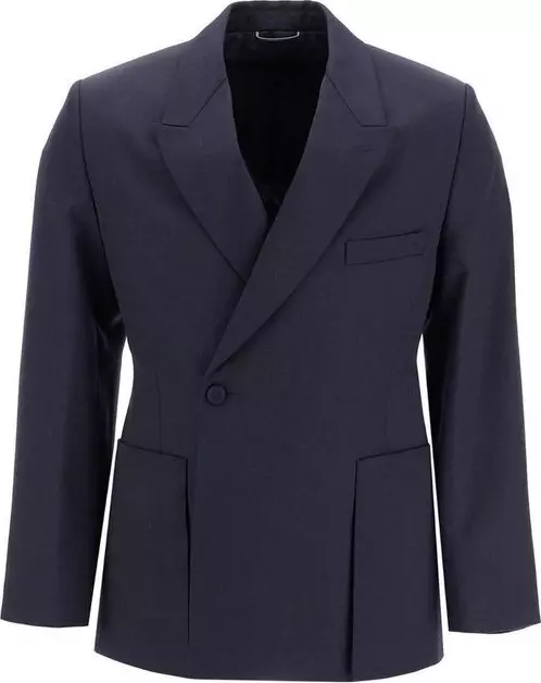 Blue Virgin Wool Blazer