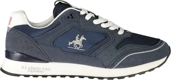 Blue Poliestere Mens Sneaker