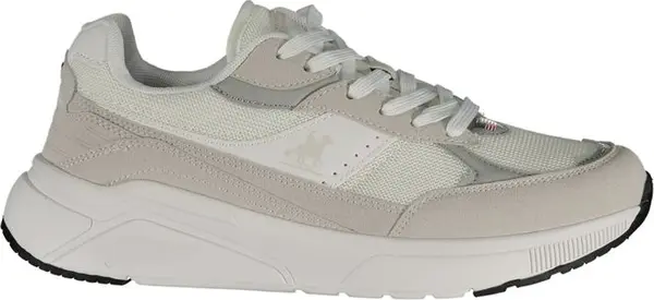 White Polyurethane Men's Sneaker