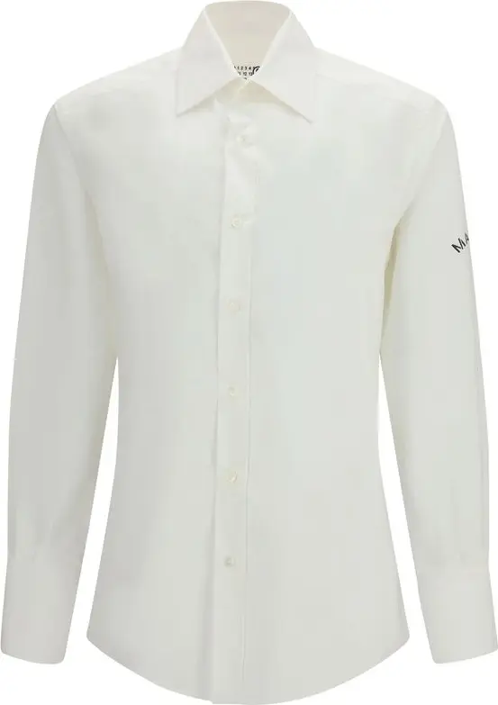 White Cotton Dress Shirt
