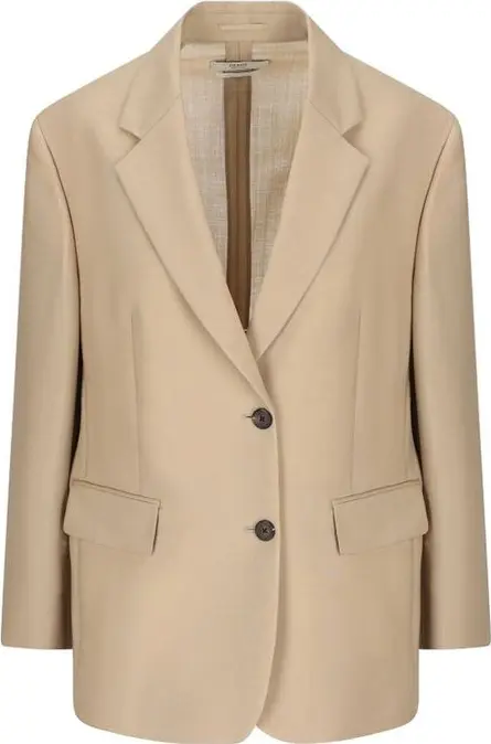 Beige Mohair Blazer