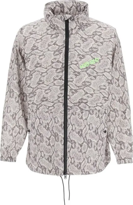 Beige Polyester Shell Jacket
