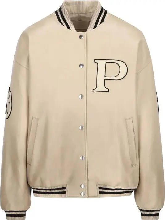 Beige Calfskin Bomber