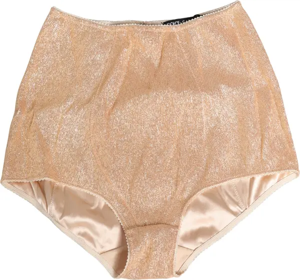 Beige Silk Blend High Waist Girdle Panty Underwear