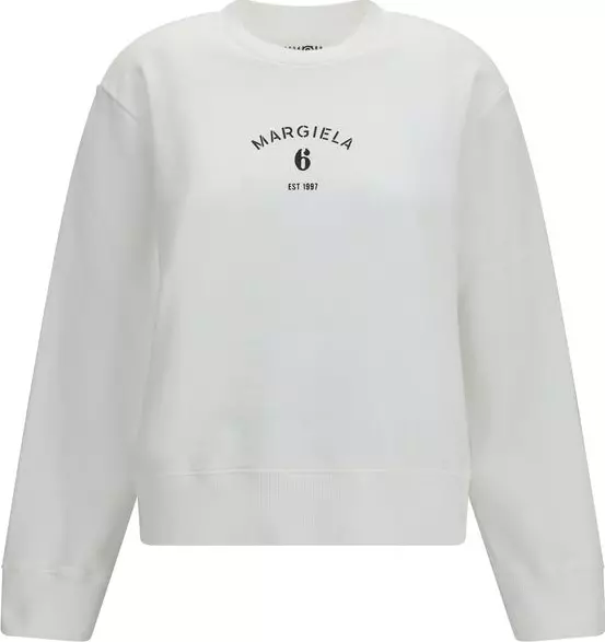 White Cotton Sweatshirt