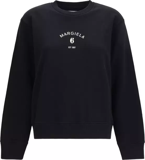 Black Cotton Sweatshirt