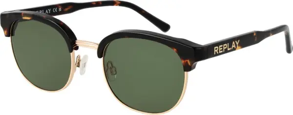 Brown Metal Sunglasses