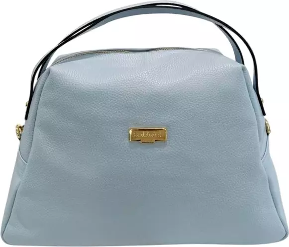 Blue Leather Women Bag