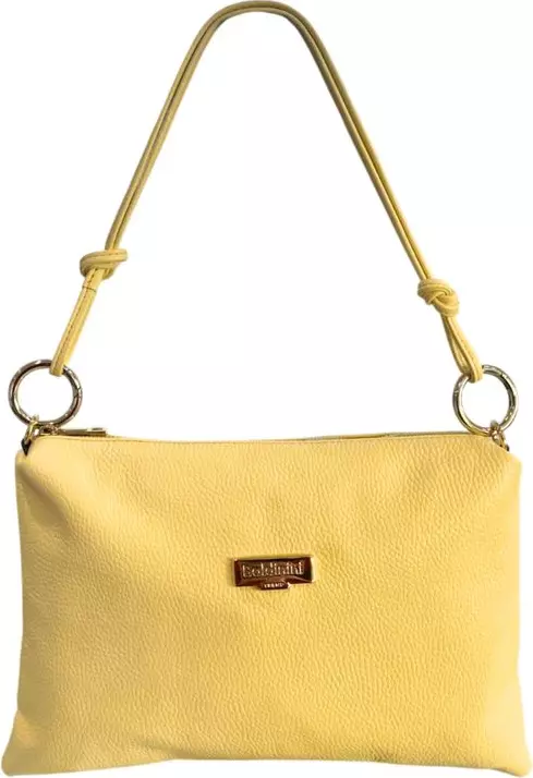 Yellow Leather Women Bag
