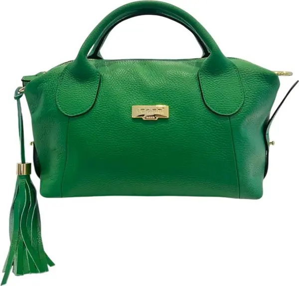Green Leather Women Handbag