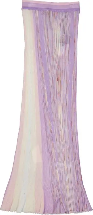 Purple Cotton Long Skirt