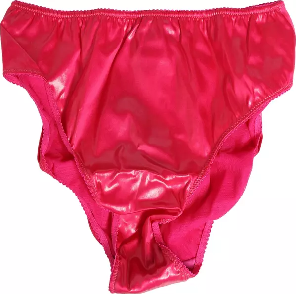 Pink Silk Satin Slip Girdle Panty Underwear