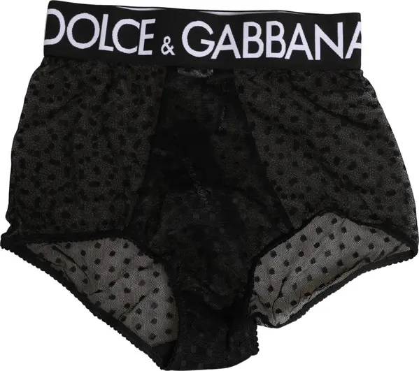 Black Logo Girdle High Waist Panty Underwear