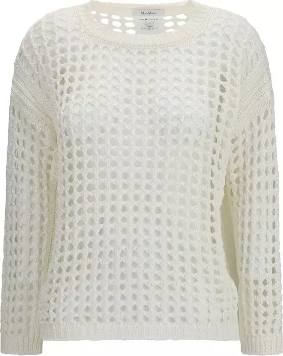 White Linen Sweatshirt