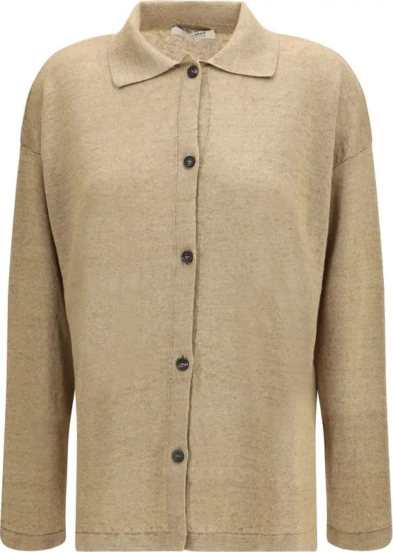 Beige Linen Cardigan