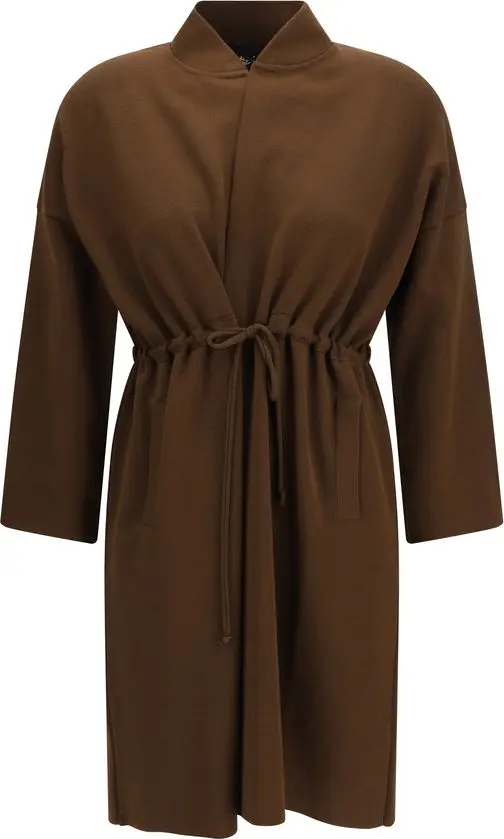 Brown Viscose Coat