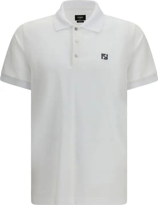 White Cotton Polo Shirt