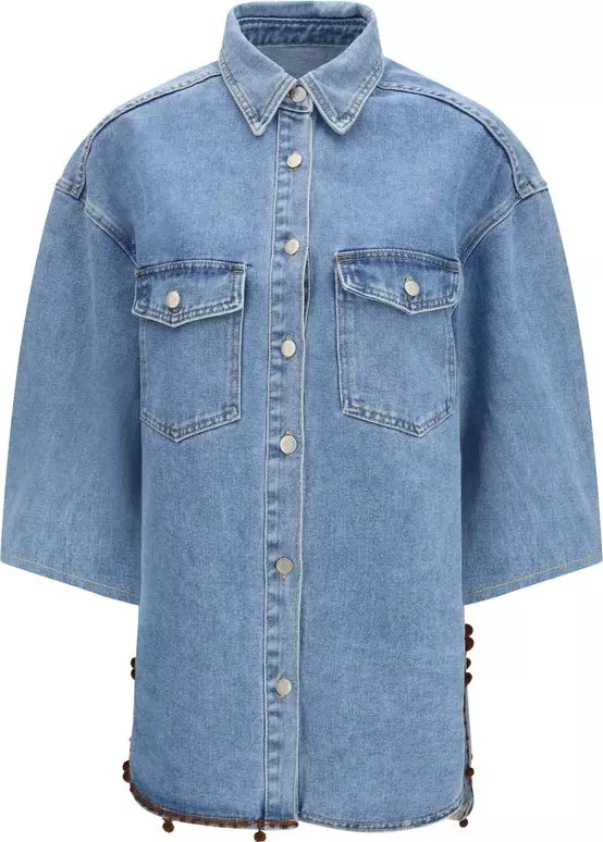 Blue Cotton Denim Jacket